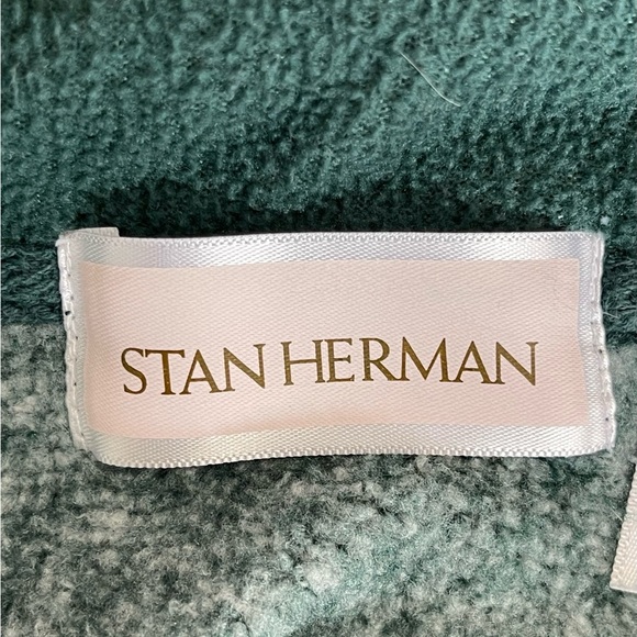 Stan Herman Women's XL zip up jacket heather green layer outdoor camping pockets - Picture 7 of 12